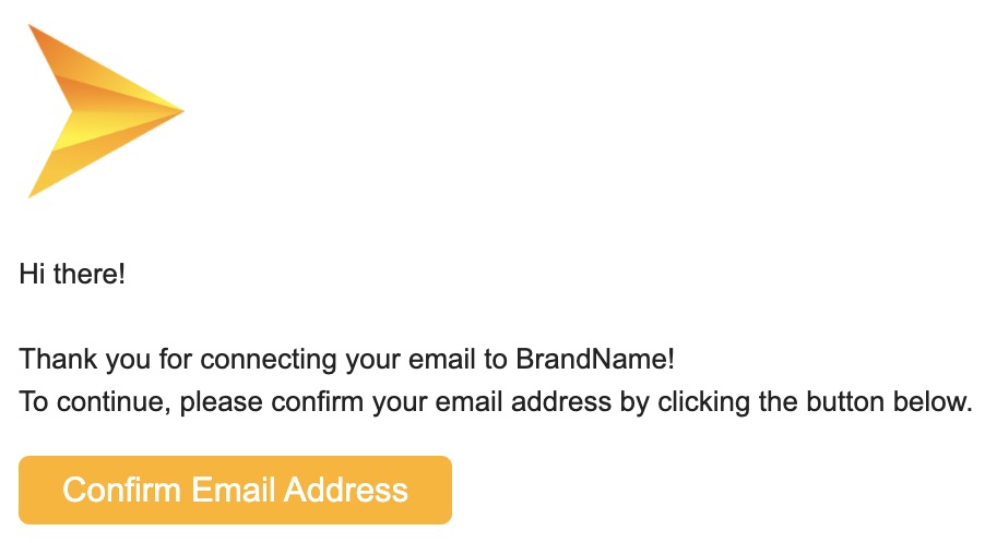 email confirmation message