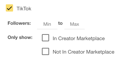 tiktok search filters