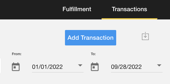 add transactions button